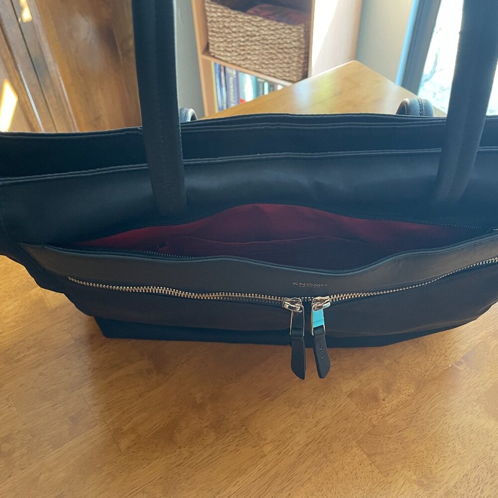 KNOMO London Grosvenor Place expandable laptop tote bag - Picture 6 of 16
